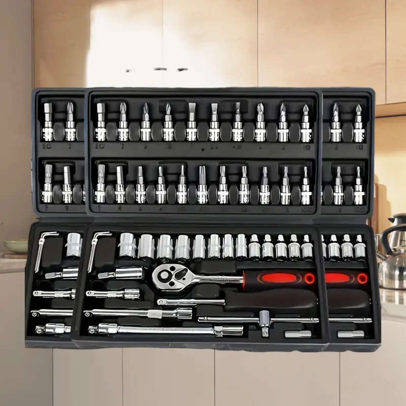 46pcs Auto Repair Tool Set, Carbon Steel
