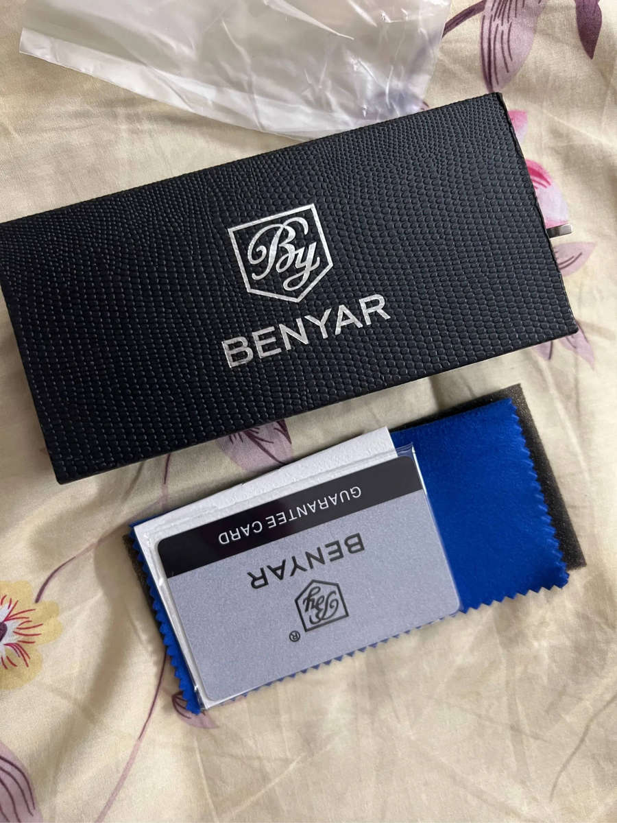 Genuine Leather Benyar 5171 Mens Chrongraph Watch  Blue