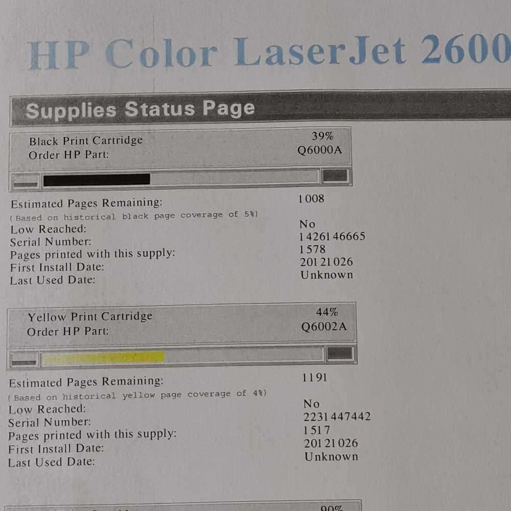 HP Color Laserjet 2600n