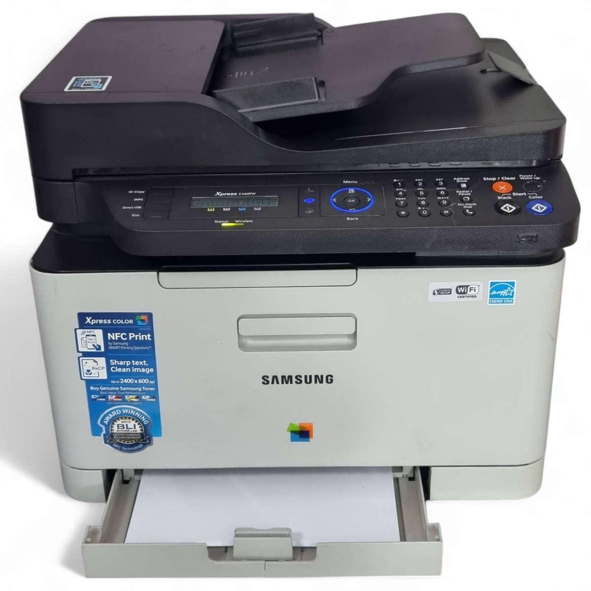 Samsung wireless color printer with toners 69%