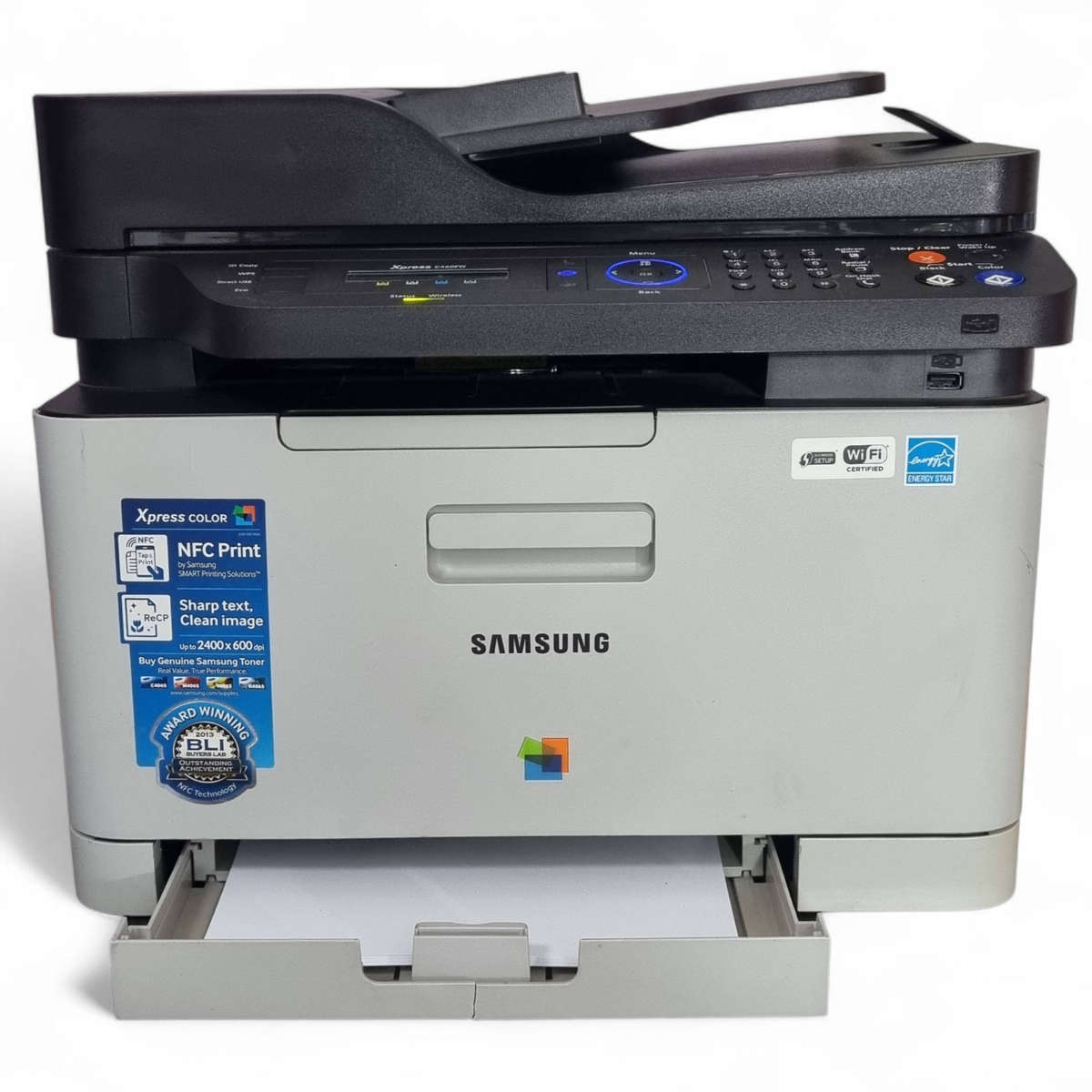 Samsung wireless color printer with toners 69%