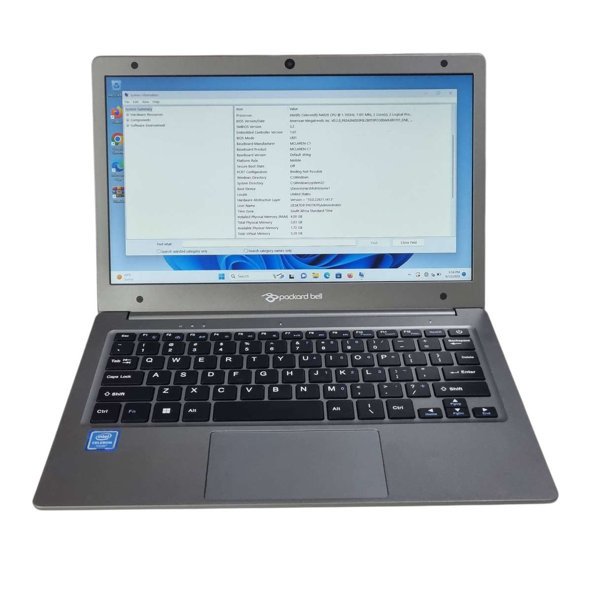 Packard Bell McLaren-C1 11.6" Notebook PC / with original box