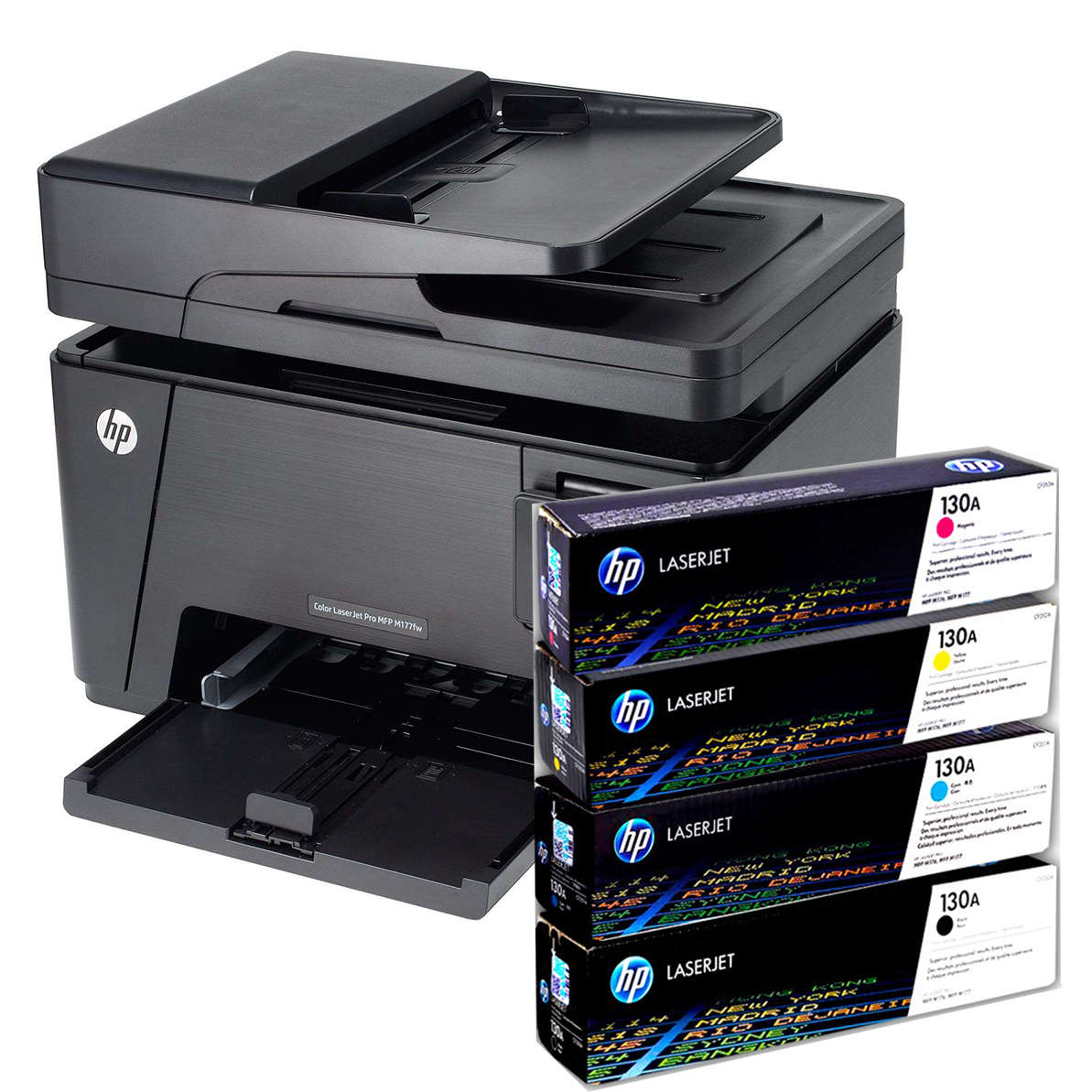 Hp laserjet m177fw wireless printer with new toners (See details)