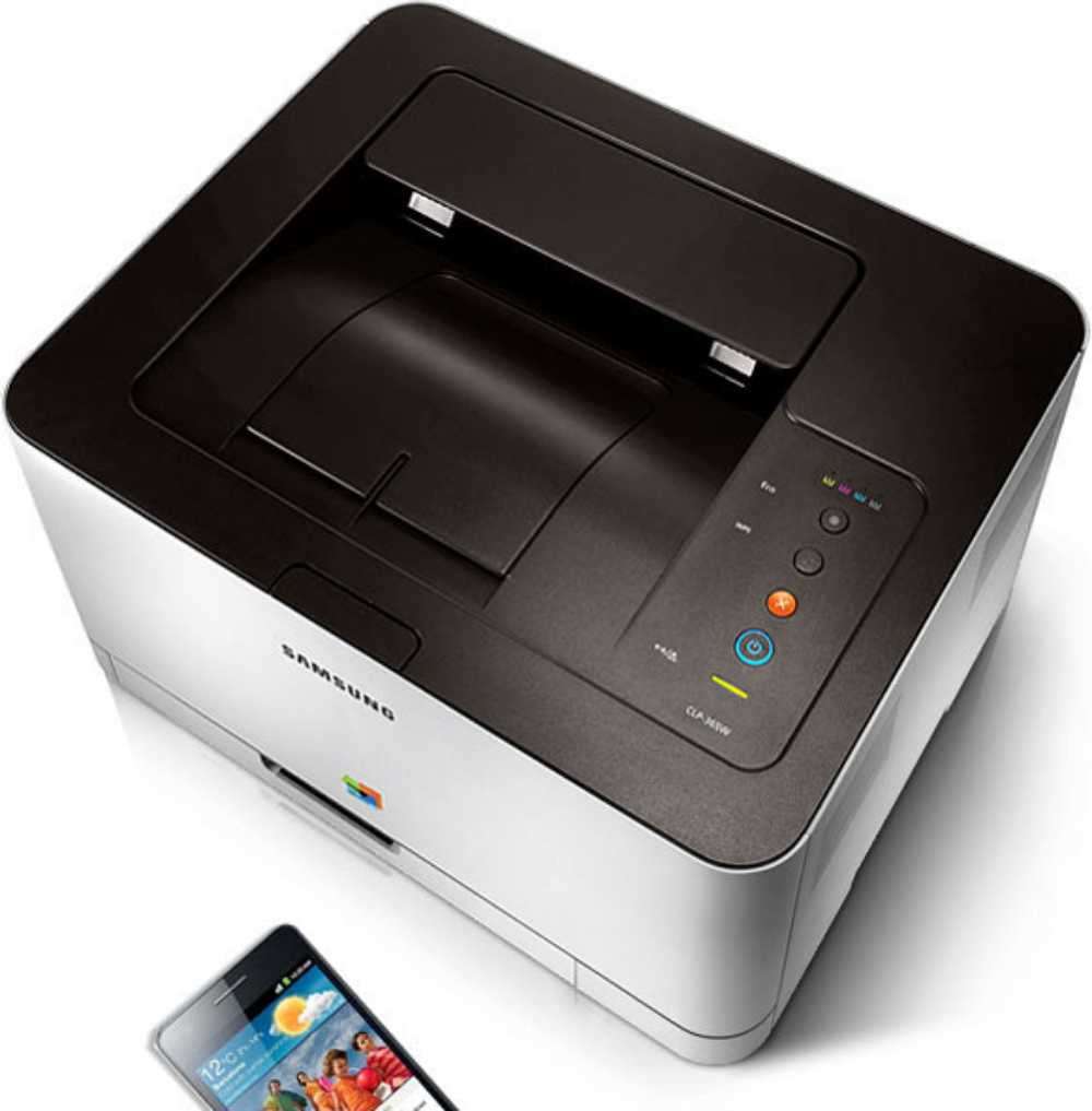 Wireless samsung clp-365w color printer