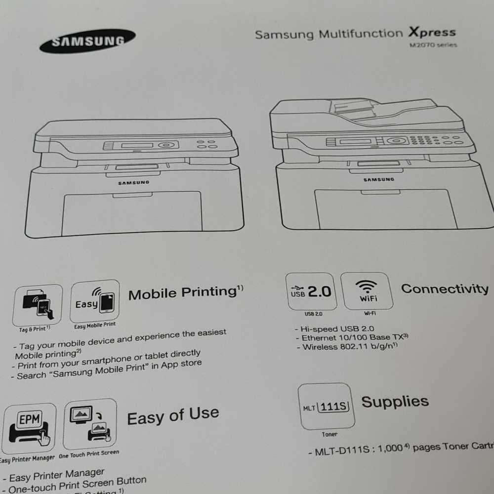 Samsung Wireless Multifunctional laser Mono Printer