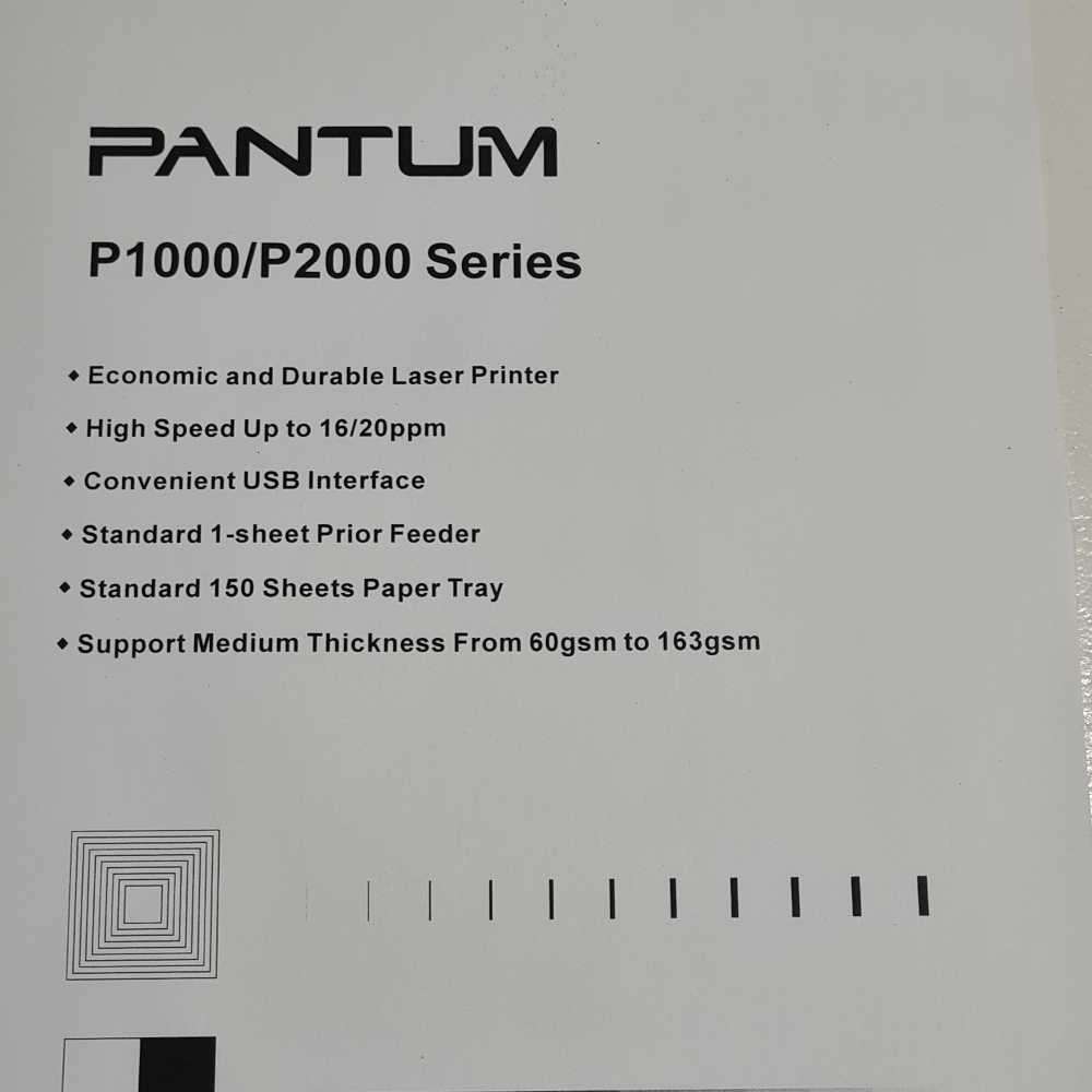 Pantum P2050 laser printer With installed toner