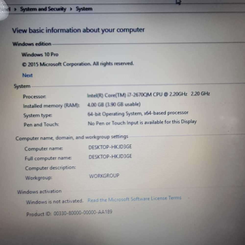 i7 Dell Inspiron N7110 1000GB storage 4GB Ram Memory
