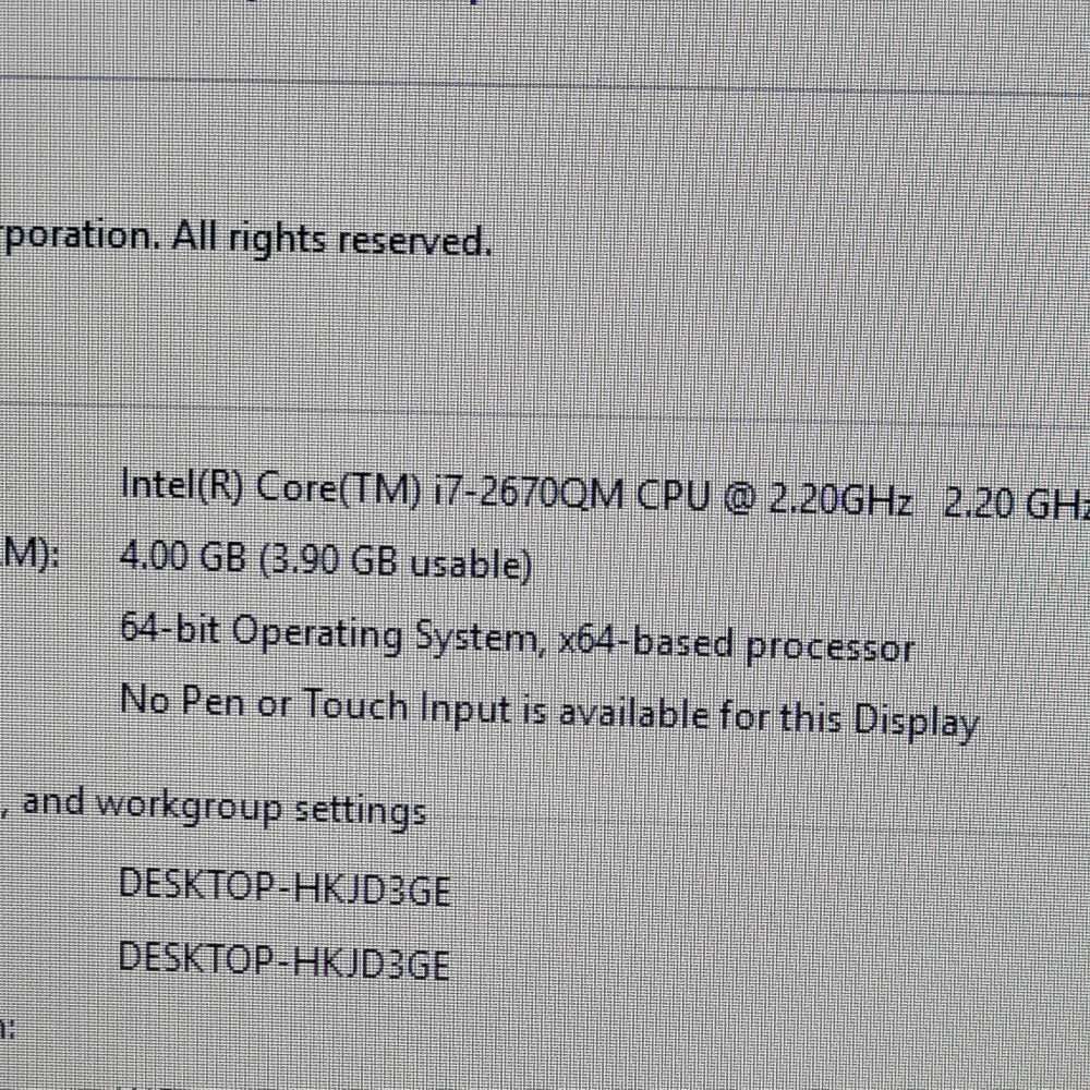 i7 Dell Inspiron N7110 1000GB storage 4GB Ram Memory