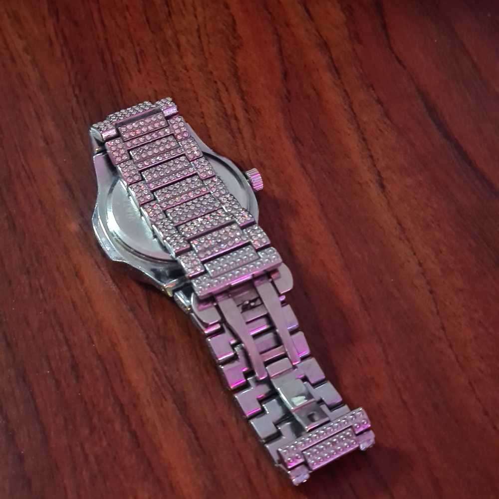 Patek Philipe Geneve iced-out watch (see details)