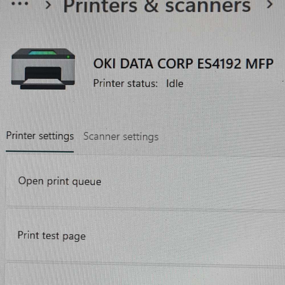 OKI DATA CORP ES4192 MFP