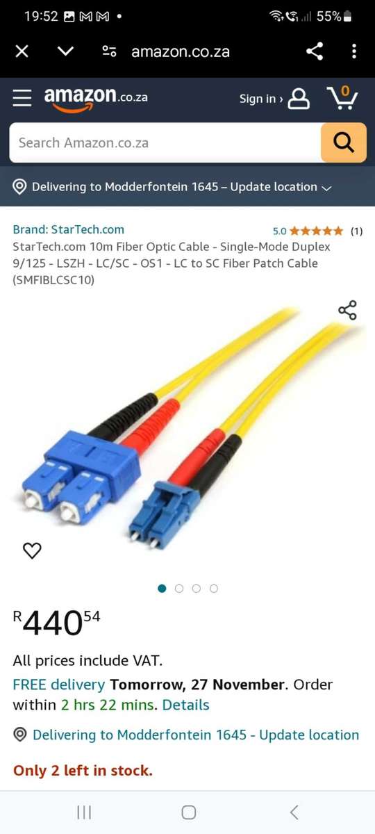 StarTech.com 10m Fiber Optic Cable