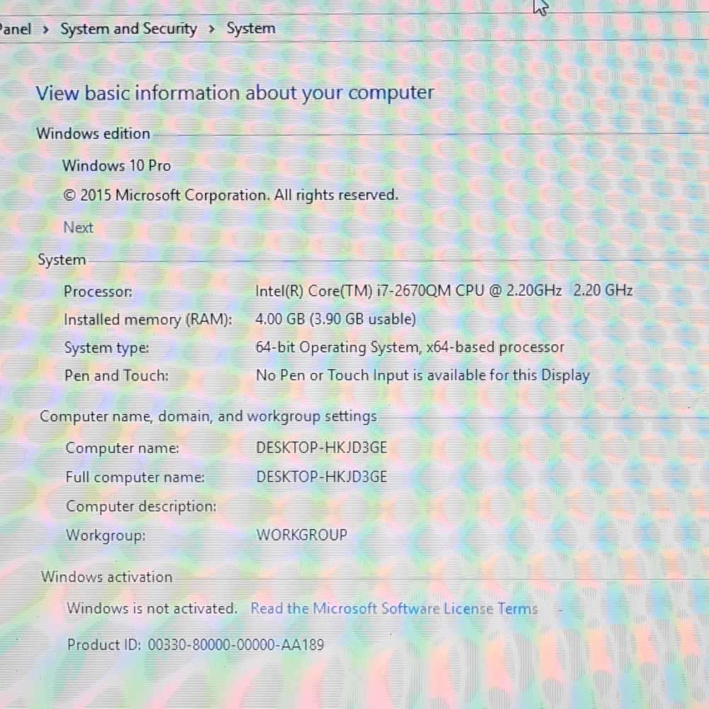 i7 Dell Inspiron N7110 1000GB storage 4GB Ram Memory