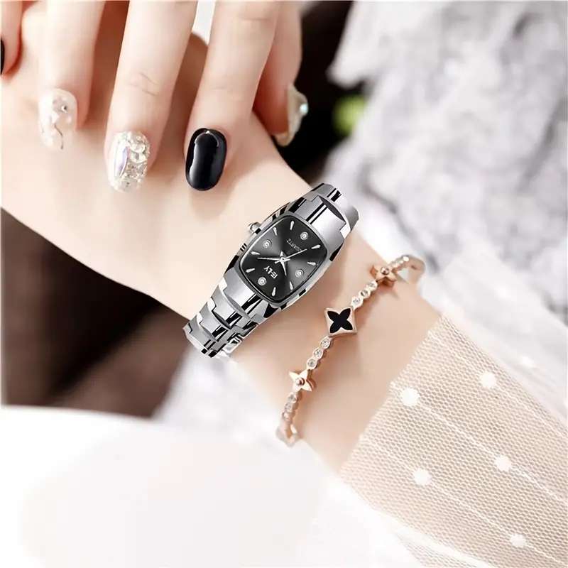Square Rhinestone Quartz Watches