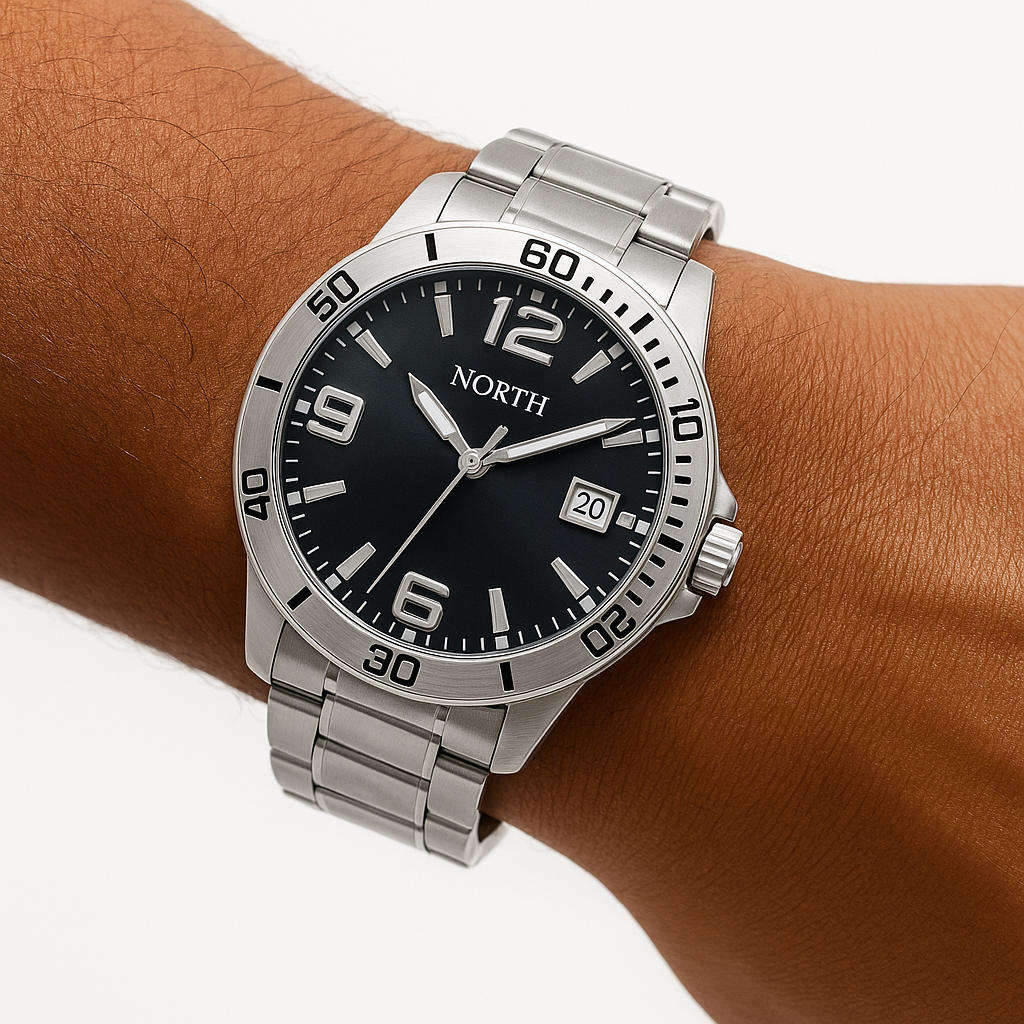 North Stainless steel watch