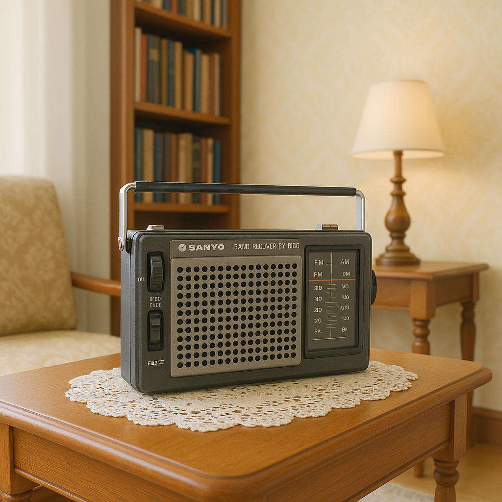 Vintage 1970-80s Sanyo FM radio