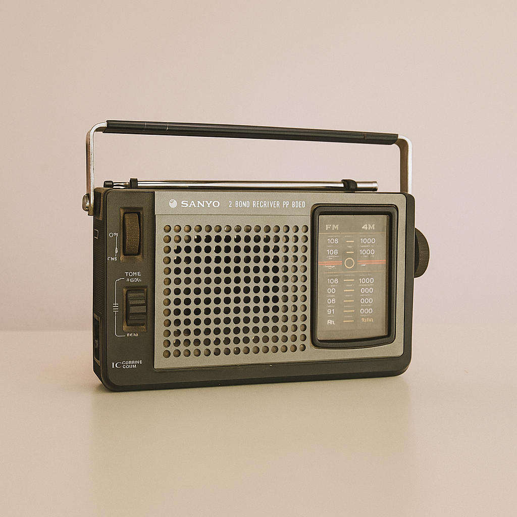 Vintage 1970-80s Sanyo FM radio