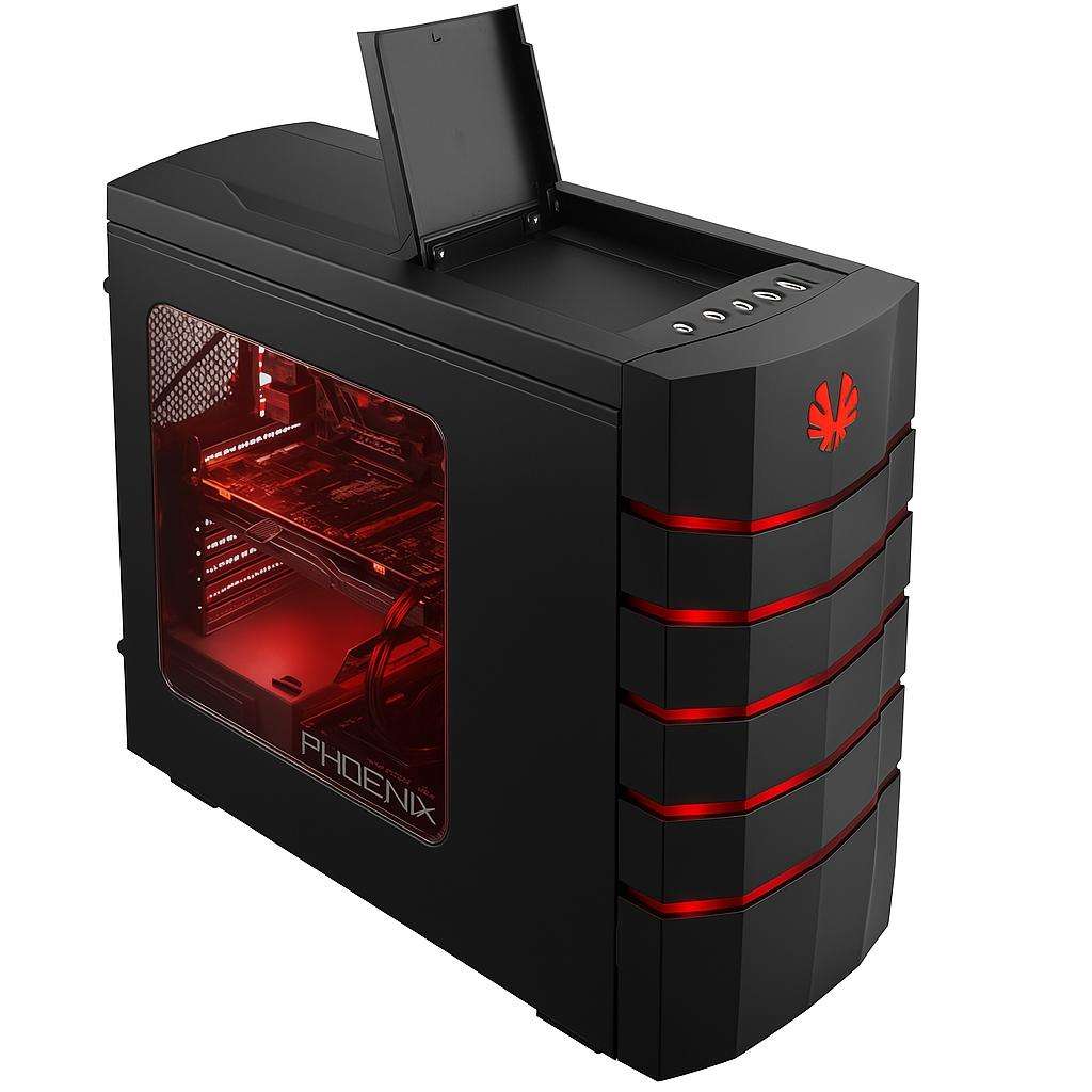 (Empty) Big Gaming Case with huge LED fans