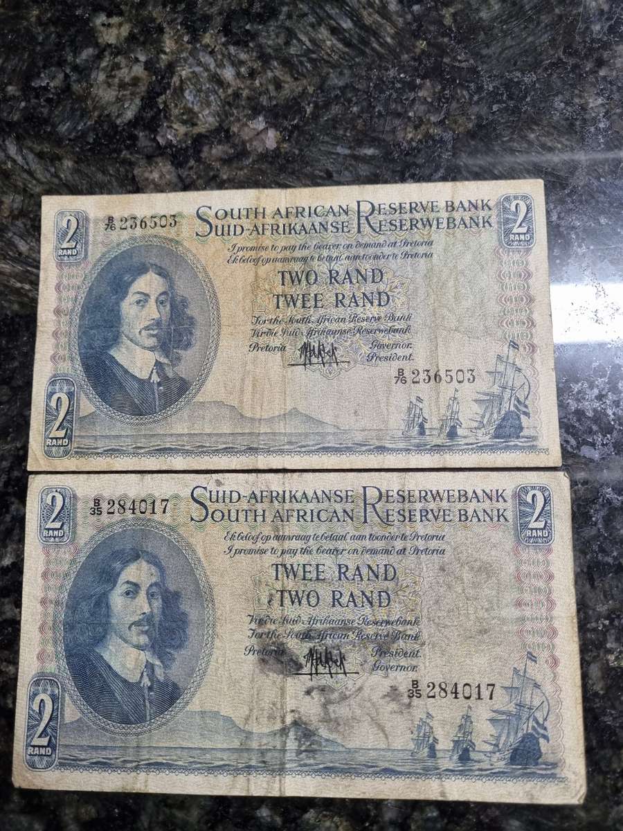 M.H De Kock x 2 notes