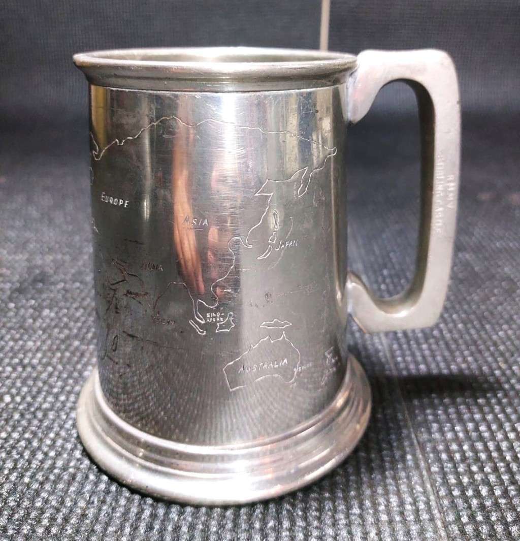 VINTAGE (1960S) ROYAL MAIL STIRLING CASTLE OCEAN LINER PEWTER TANKARD (RARE) PLUS TWO OTHERS