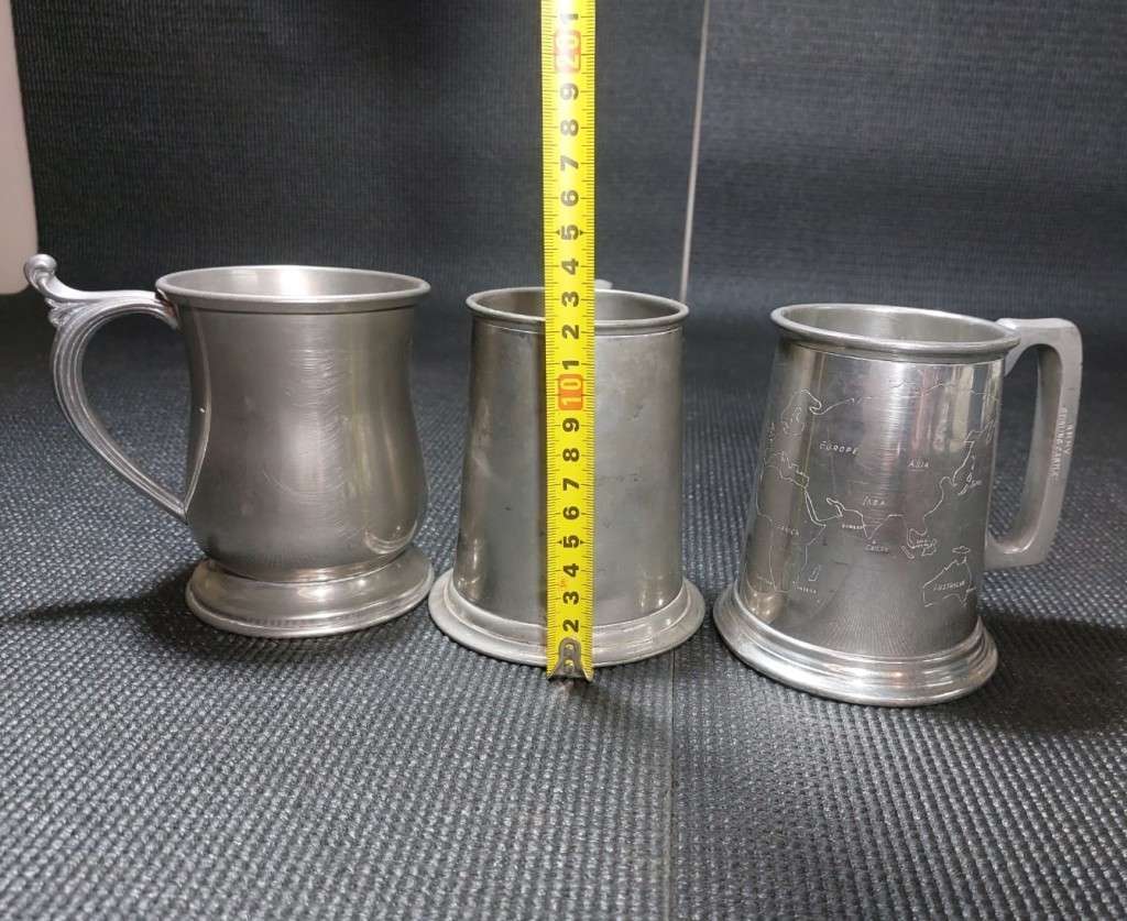 VINTAGE (1960S) ROYAL MAIL STIRLING CASTLE OCEAN LINER PEWTER TANKARD (RARE) PLUS TWO OTHERS