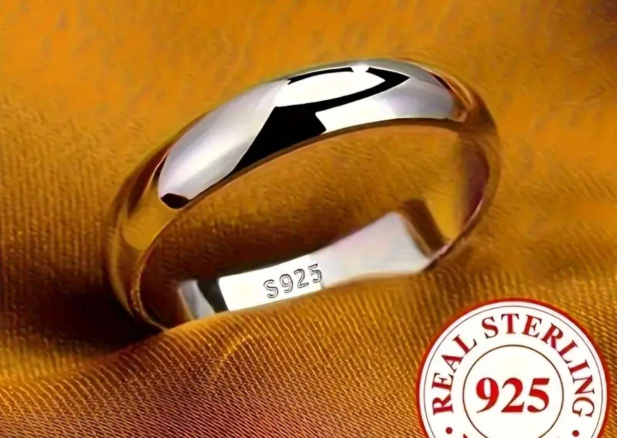 Sterling Sliver ring S925 Band size P