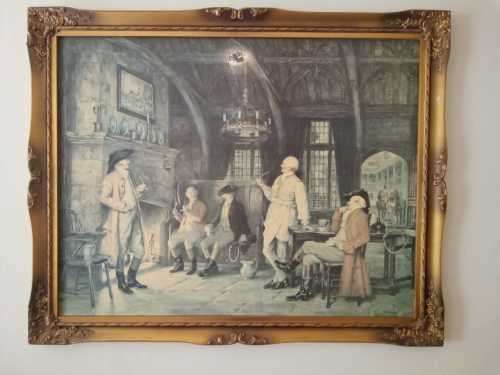 F.M. Bennet Print in frame 103 by 83cm