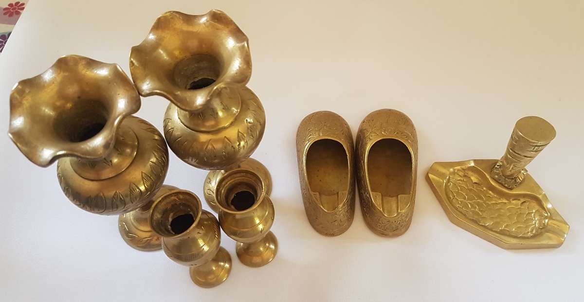 **VINTAGE**  Brass items (BID FOR ALL 7)