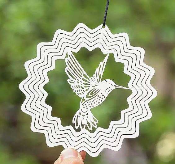 **3D Wind Spinner** - Hummingbird (for Garden / Patio)