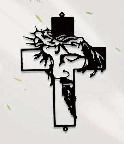 BEAUTIFUL Silhouette - JESUS (Metal - Laser Engraving)