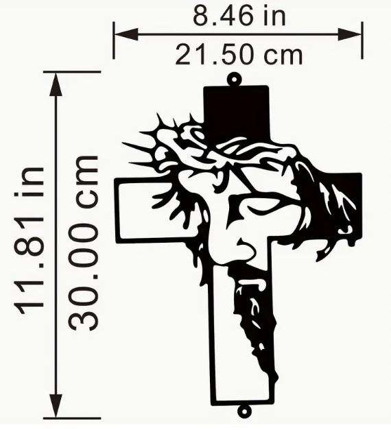 BEAUTIFUL Silhouette - JESUS (Metal - Laser Engraving)