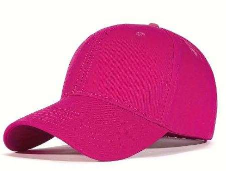 PREMIUM SIX-SIDED BASEBALL CAP - Rose Red Color