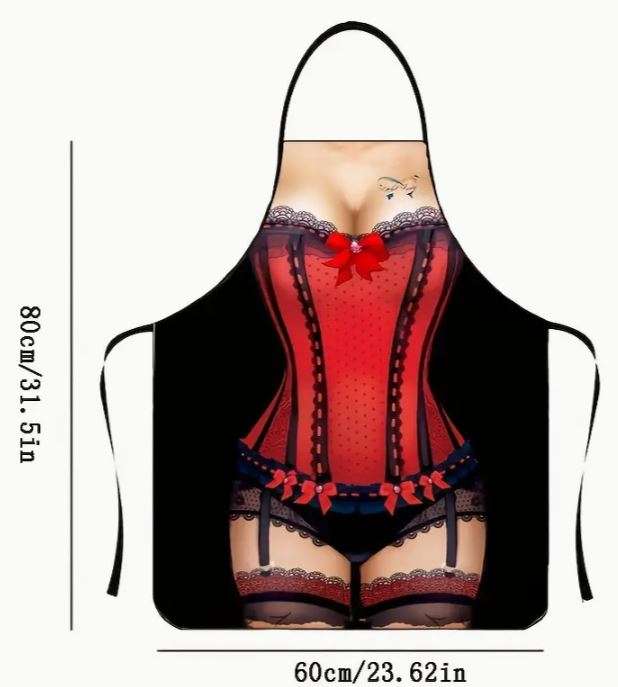**FUN & SEXY** LINGERIE APRON (for fun)