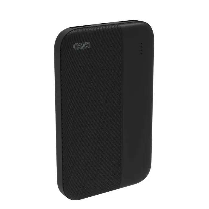Loopd Lite 5000mAh 4LED Powerbank Black