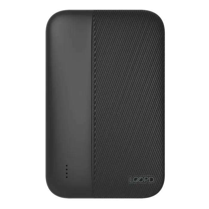 Loopd Lite 5000mAh 4LED Powerbank Black