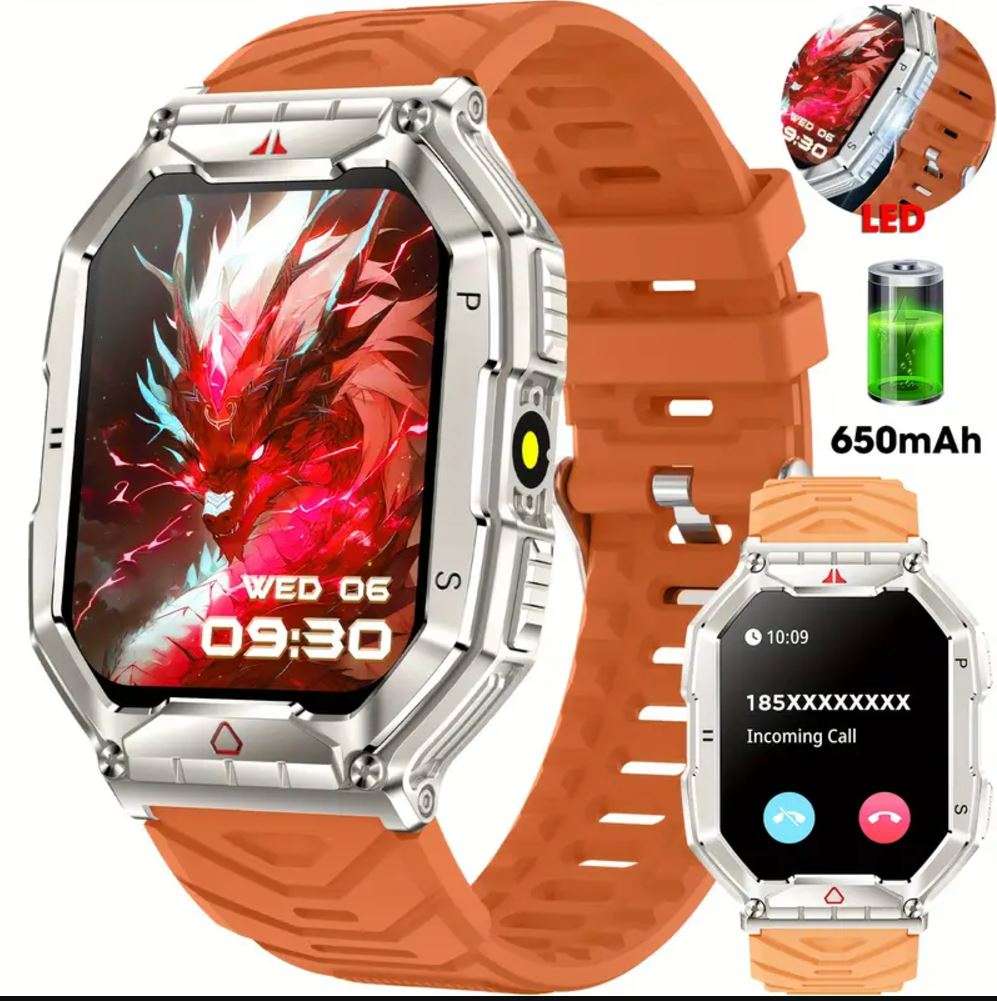 KR82 Sports Smart Watch, Ultra Clear, Large Screen, Long Life Battery, and loads of functions