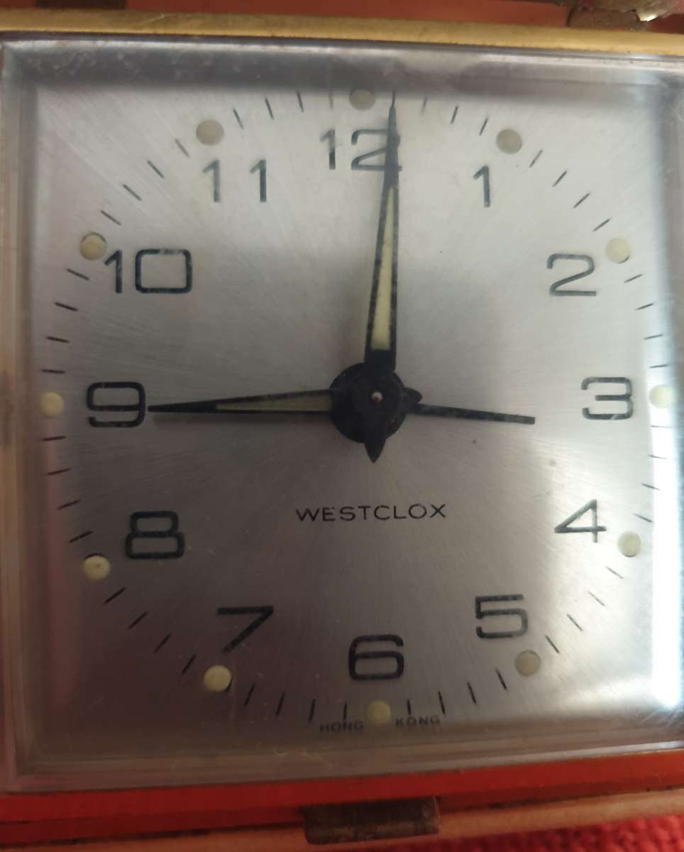4 x vintage folding travel clocks (not working)