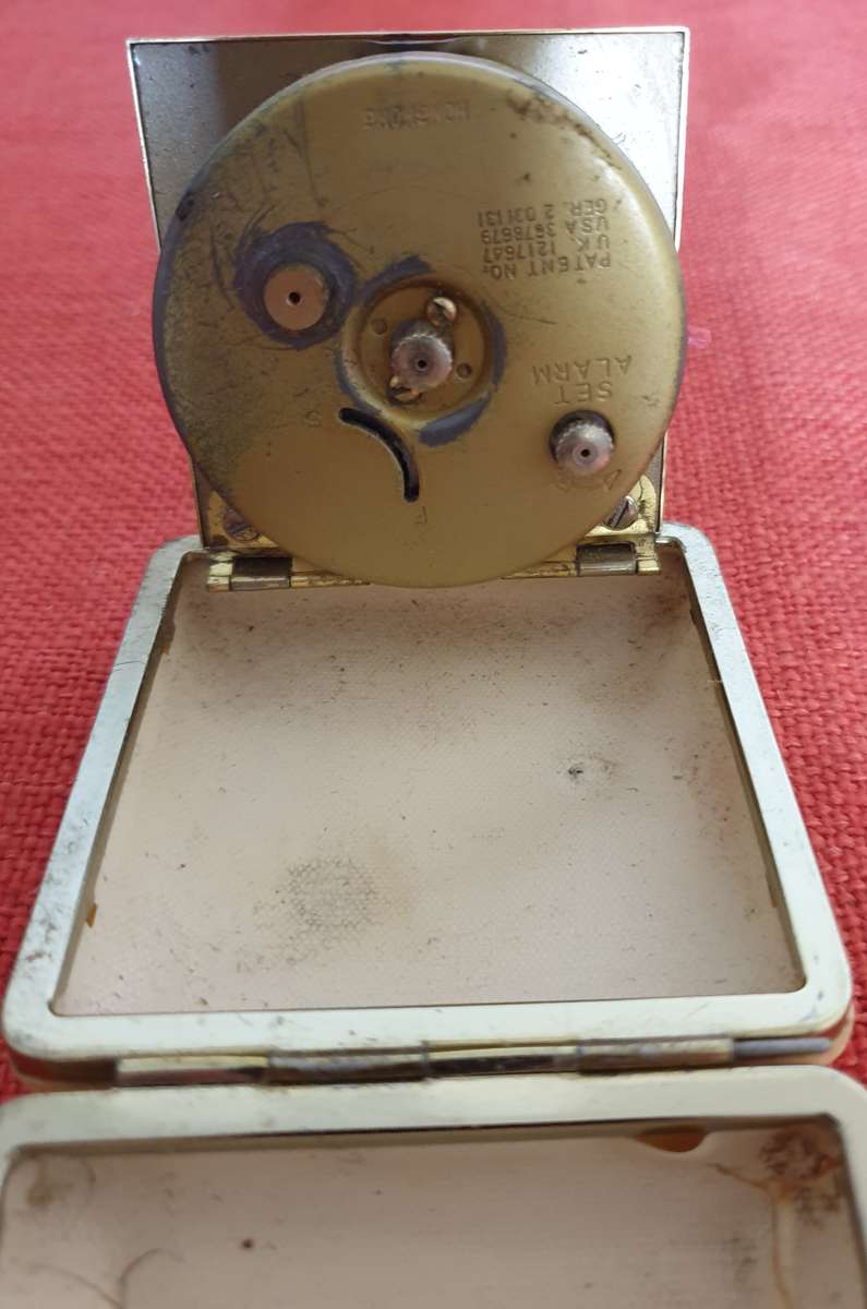 4 x vintage folding travel clocks (not working)