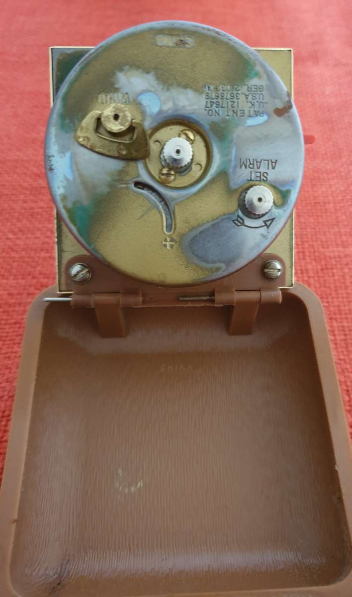 4 x vintage folding travel clocks (not working)