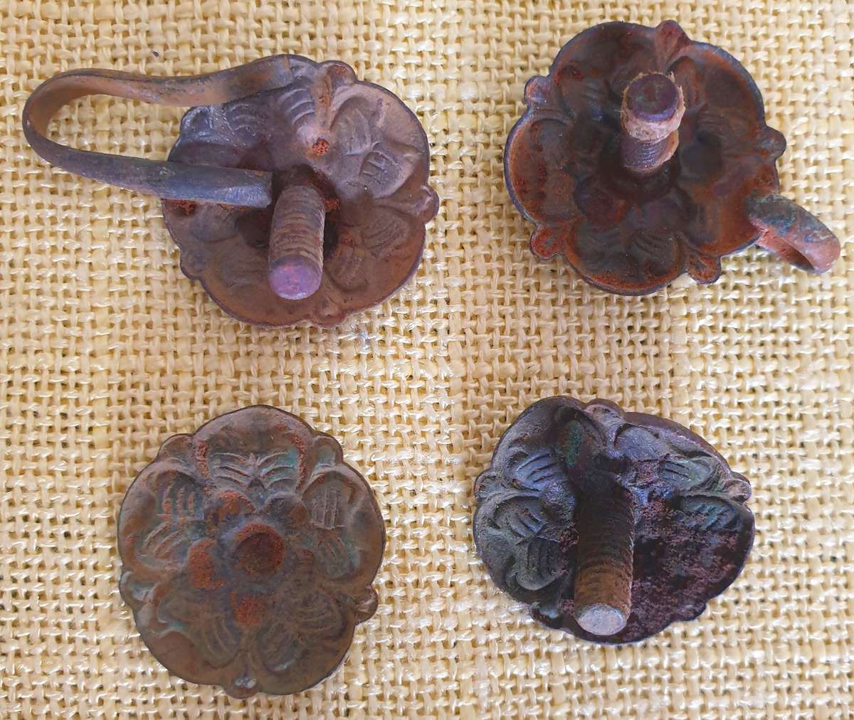 4 x Rosettes from British pith helmets during ABW