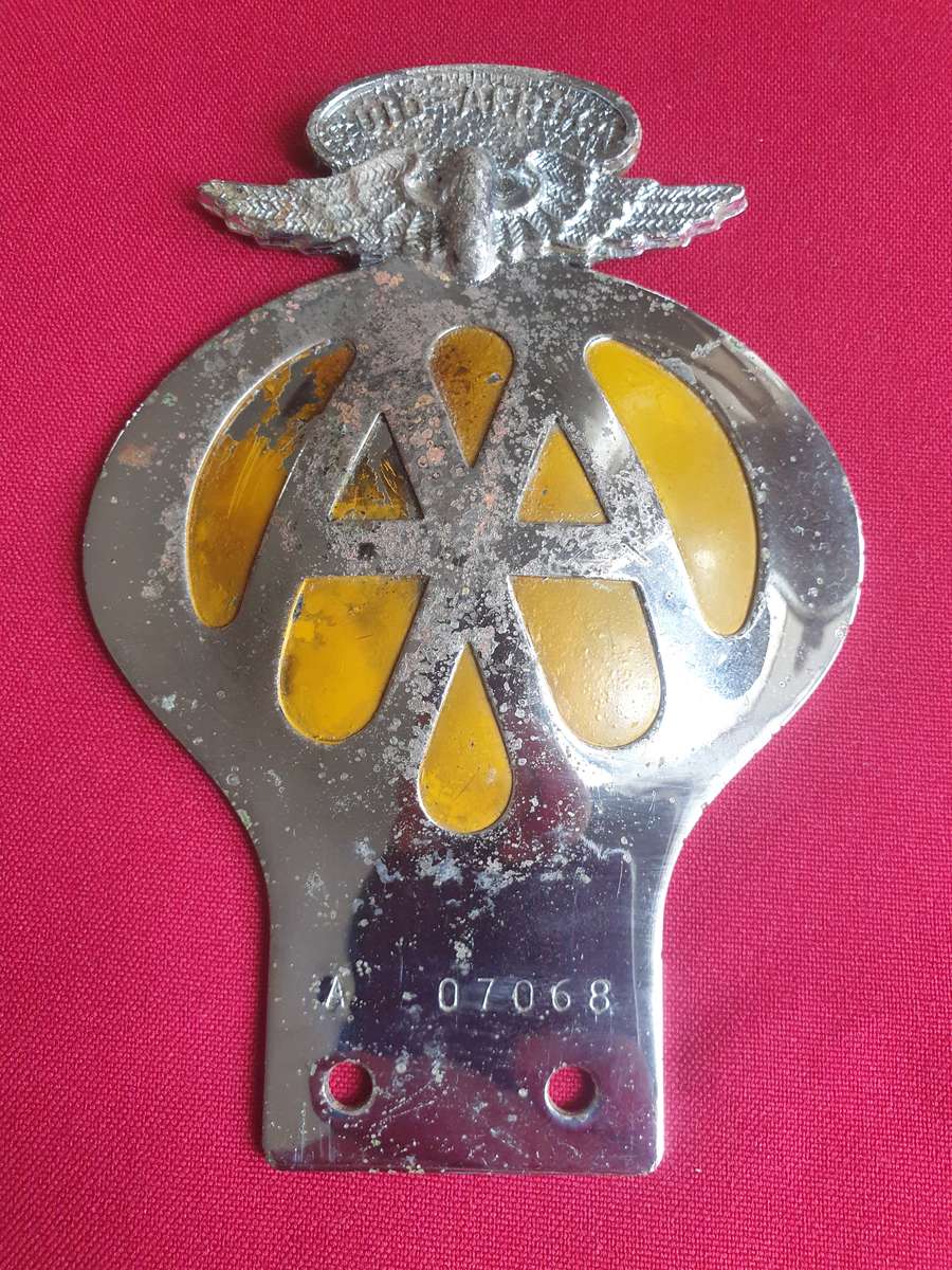 Vintage South Africa AA car badge
