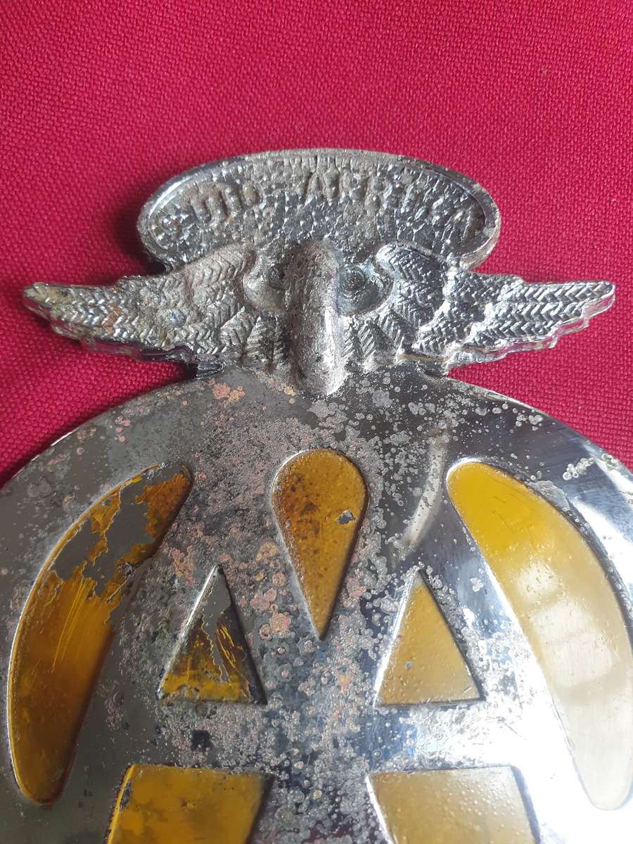 Vintage South Africa AA car badge