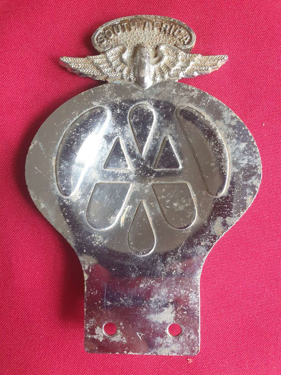 Vintage South Africa AA car badge