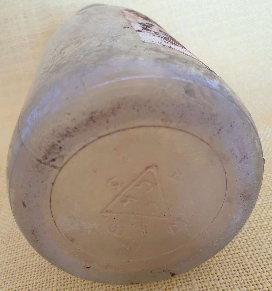 Vintage 1 Imperial pint Atlantic motor oil bottle  - scarce