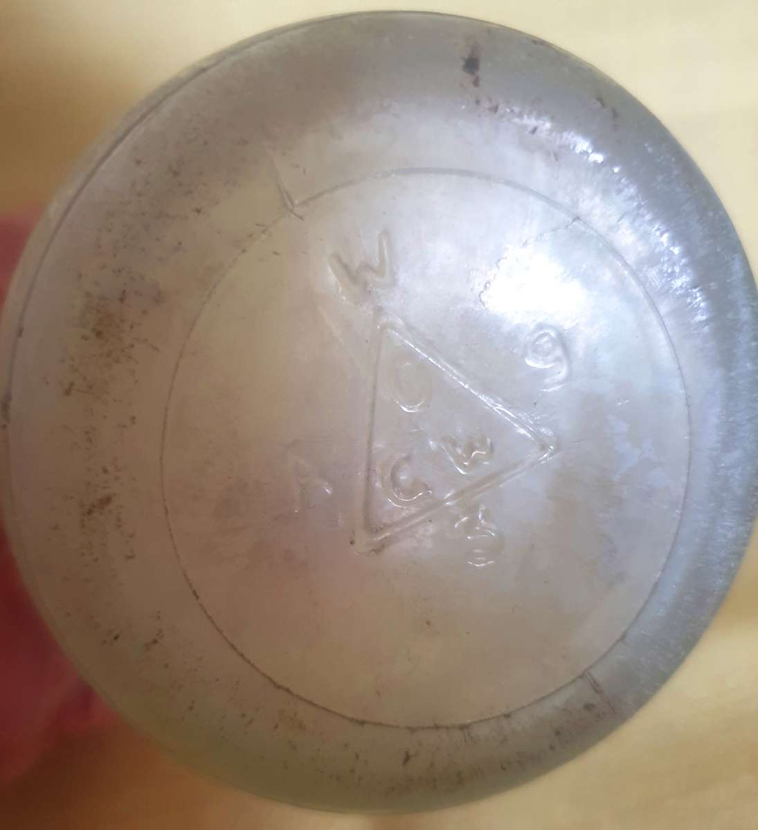 Vintage 1 Imperial pint Atlantic motor oil bottle  - scarce