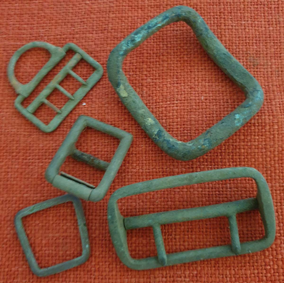 Antique leg shackle and other antique military items