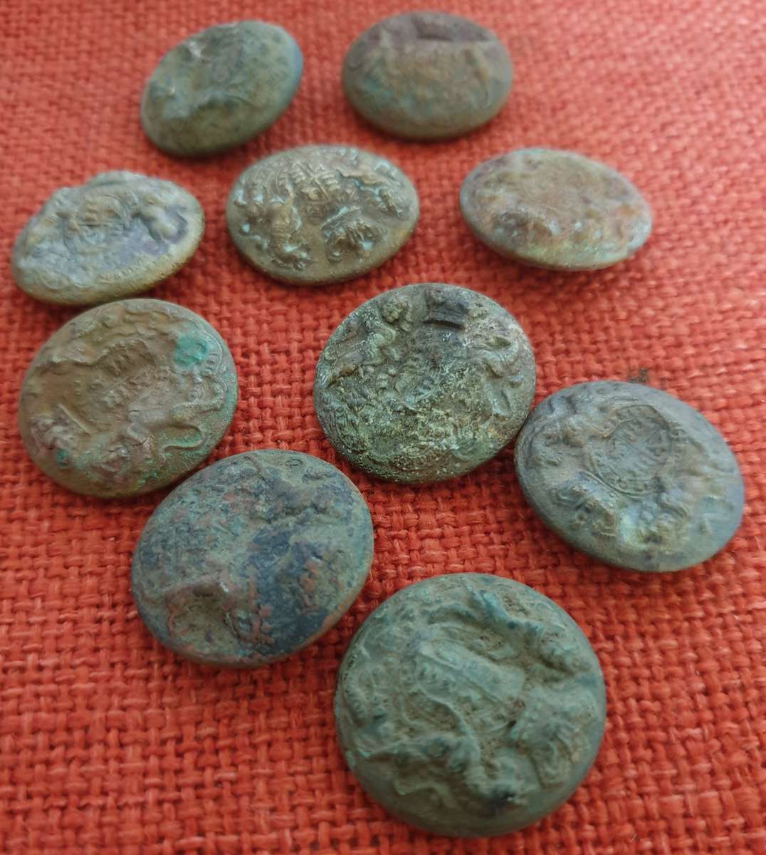 Antique leg shackle and other antique military items