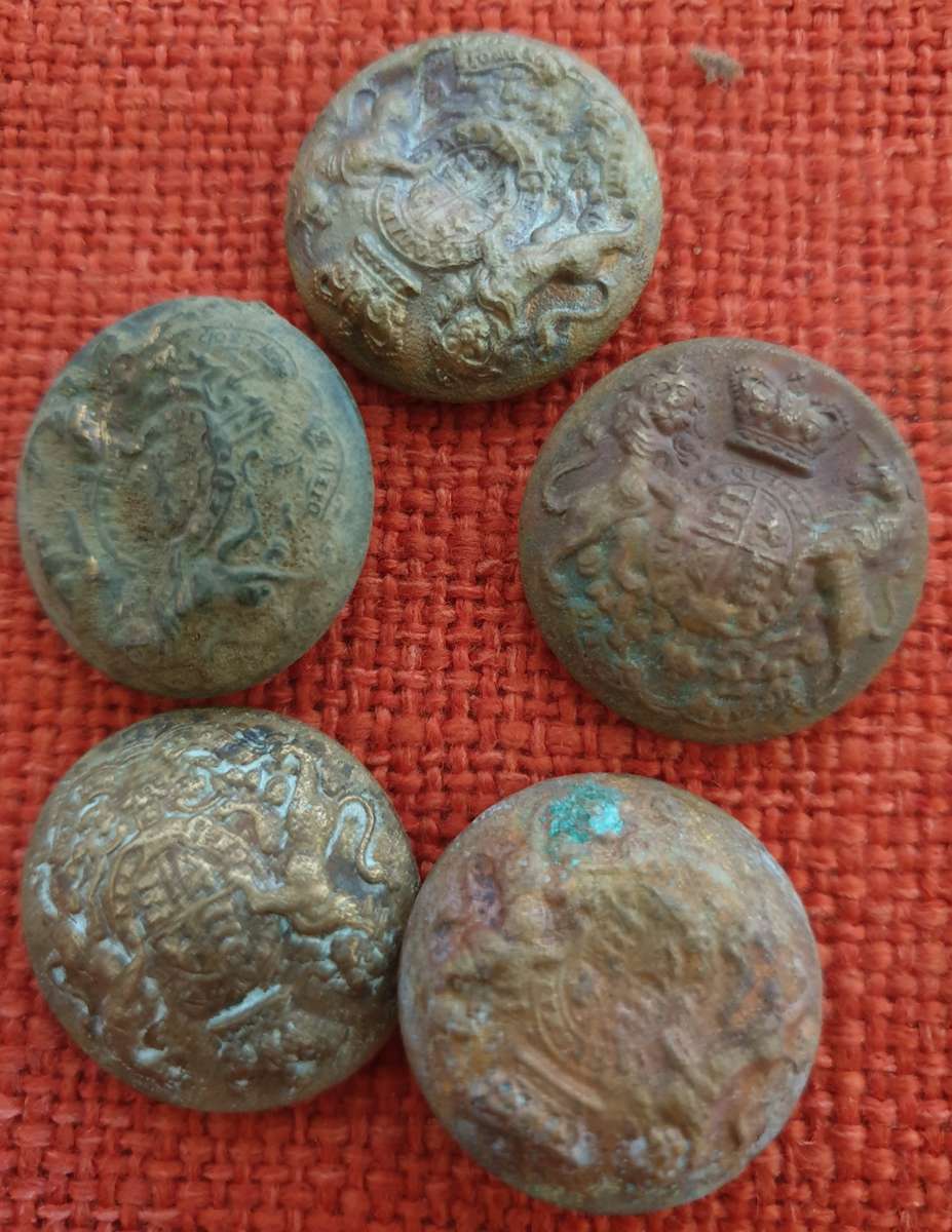 Antique leg shackle and other antique military items