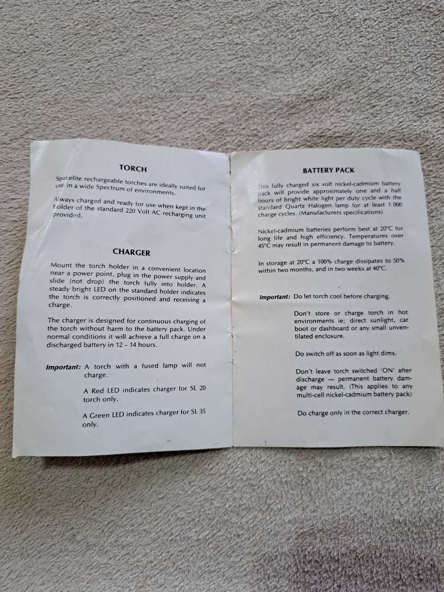 VINTAGE RARE SPACELITE SL 35 FLASHLITE