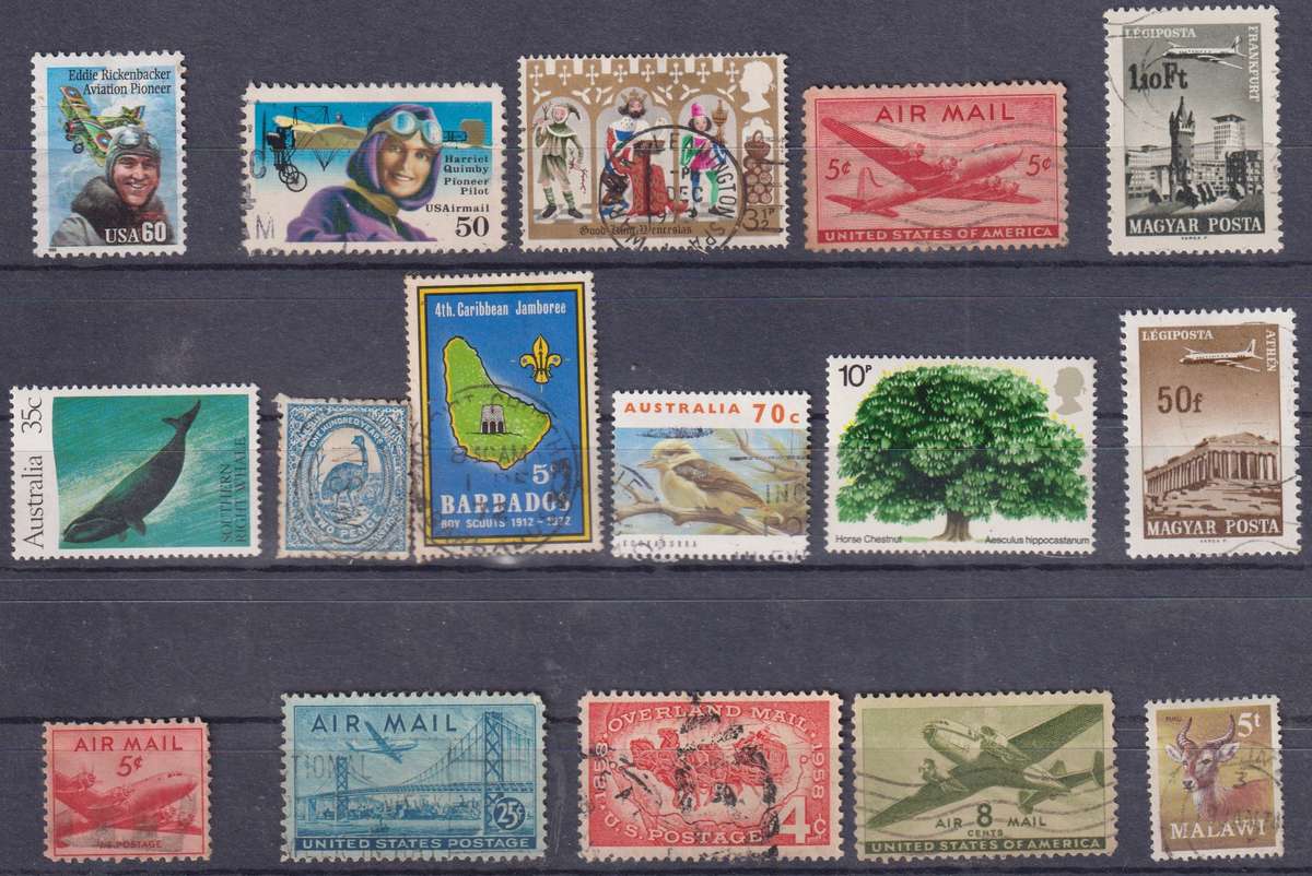 Stamps Mix World Card