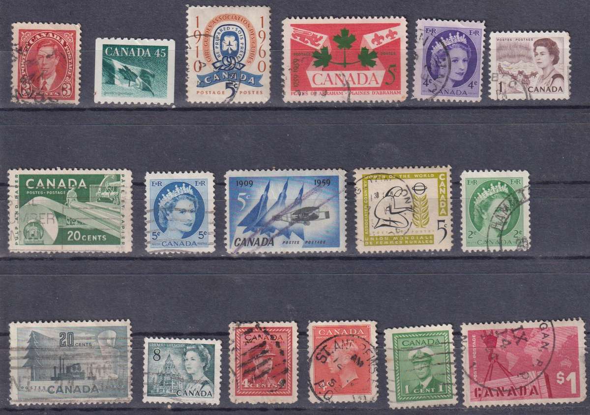 Stamps Canada Mix Card